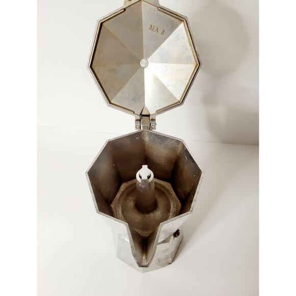 Vtg Junior Express Coffee Espresso Moka Pot Crusinallo Made in Italy - Picture 4 of 7